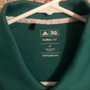 Green Adidas Climalite Golf Polo w/ Logo